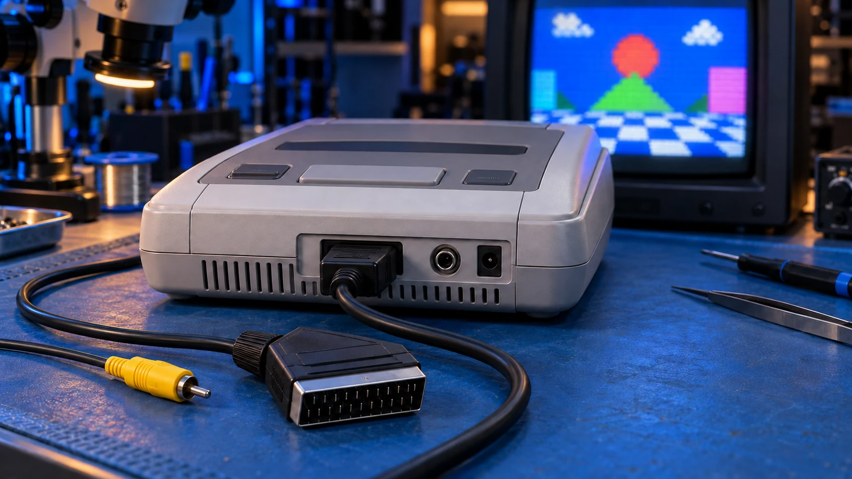SNES Blurry Picture? Composite, RGB SCART and the 1CHIP Fix