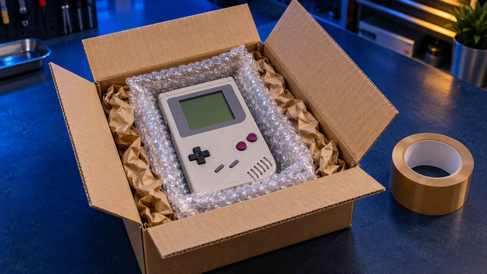 How to Pack a Game Boy for Posting