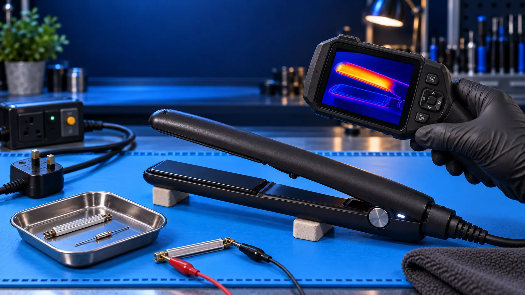 Cloud Nine Straighteners: One Plate Not Heating, Heater or Fuse?
