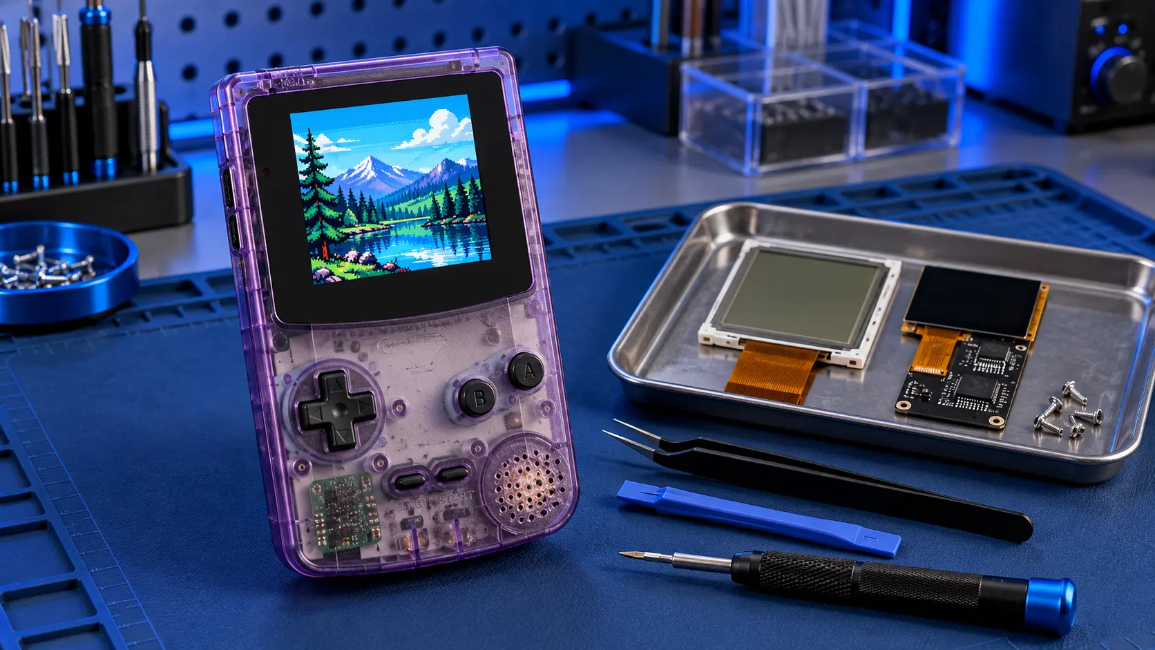Game Boy Color IPS Screen Mod