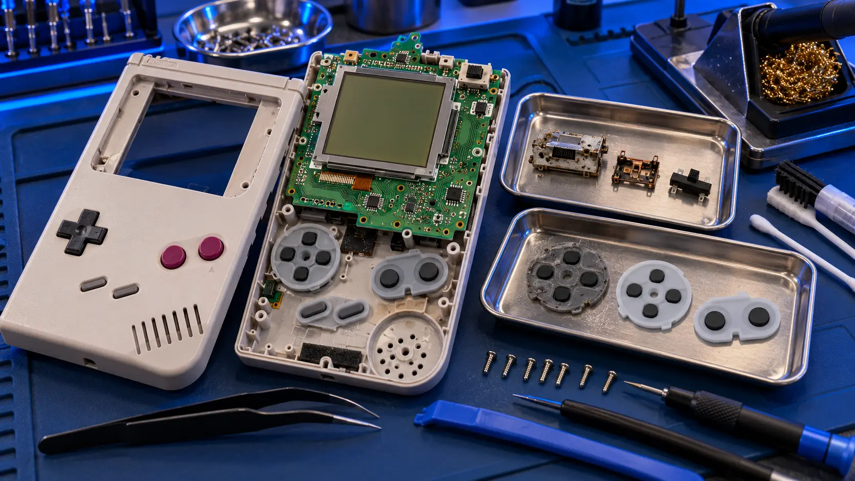 Game Boy Button, Power Switch & Cartridge Slot Repair